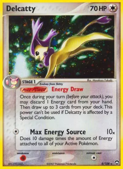 Delcatty 8/108 Power Keepers Pokemon card