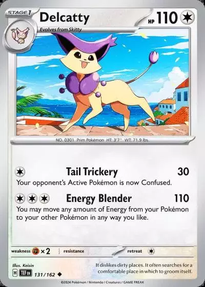 Delcatty 131/162 Temporal Forces Pokemon card