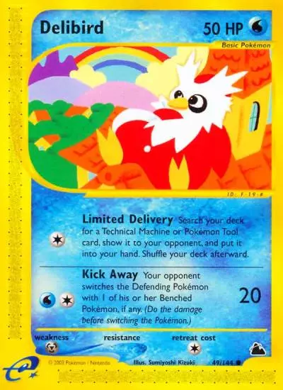 Delibird 49/144 Skyridge Pokemon card