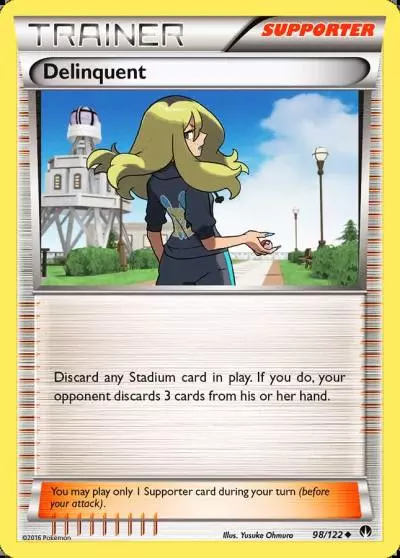 Delinquent 98/122 BREAKpoint Pokemon card