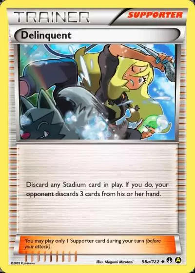 Delinquent 98a/122 BREAKpoint Pokemon card