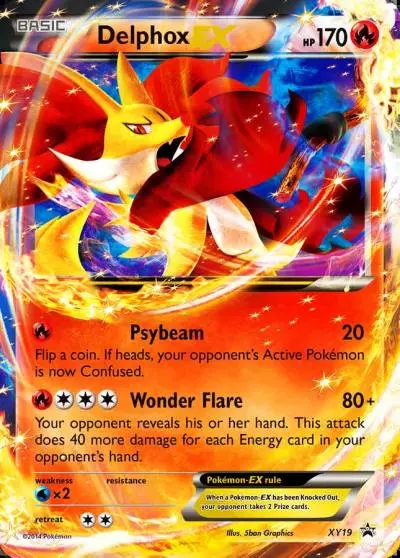Delphox-EX XY19/211 XY Black Star Promos Pokemon card