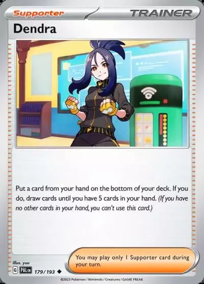 Dendra 179/193 Paldea Evolved Pokemon card