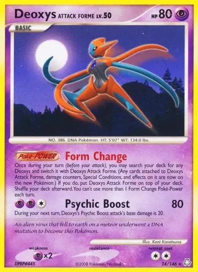 Deoxys Attack Forme 24/146 Legends Awakened Pokemon card