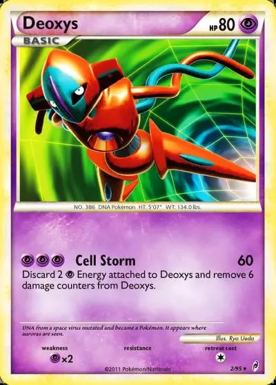 Deoxys 2/95 Call of Legends Pokemon card