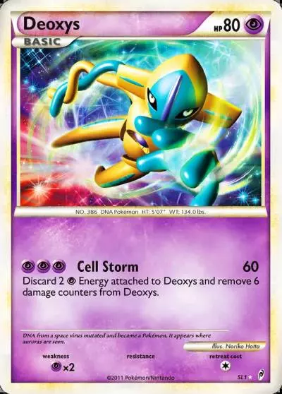 Deoxys SL1/95 Call of Legends Pokemon card