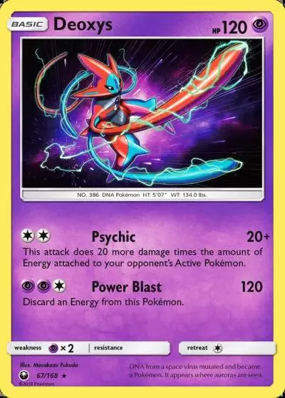 Deoxys 67/168 Celestial Storm Pokemon card