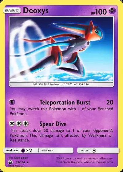 Deoxys 69/168 Celestial Storm Pokemon card