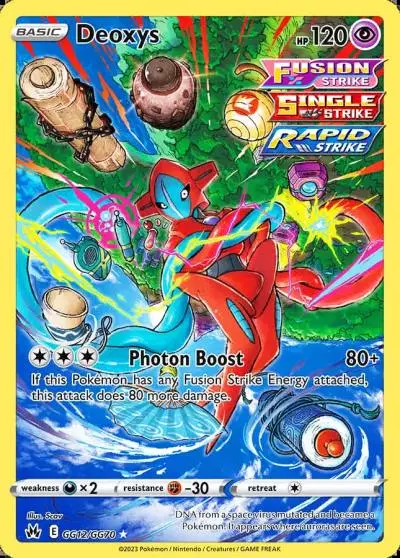Deoxys GG12/70 Crown Zenith Galarian Gallery Pokemon card