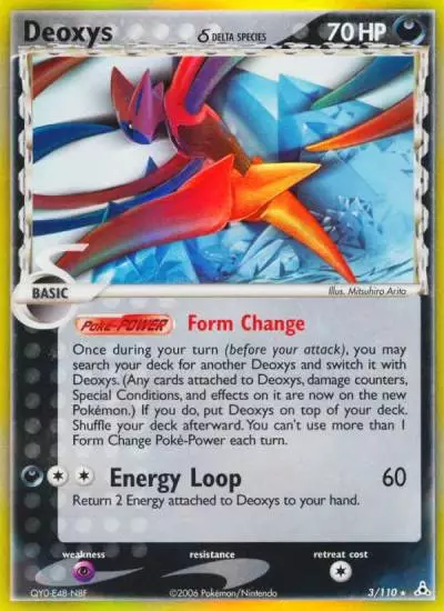 Deoxys δ 3/110 Holon Phantoms Pokemon card