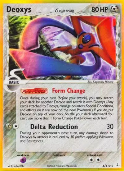 Deoxys δ 4/110 Holon Phantoms Pokemon card