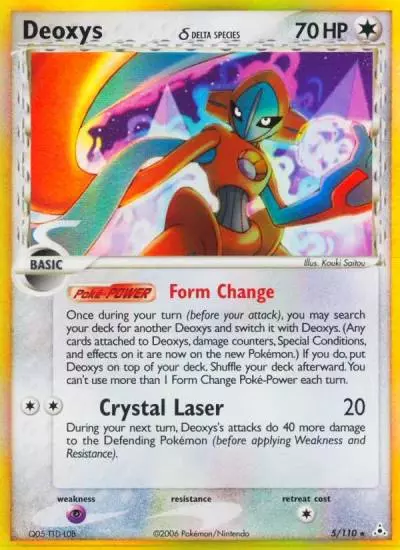 Deoxys δ 5/110 Holon Phantoms Pokemon card