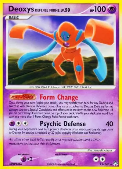 Deoxys Defense Forme 25/146 Legends Awakened Pokemon card