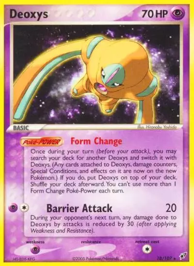 Deoxys 18/107 Deoxys Pokemon card