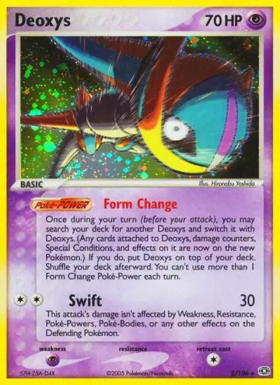 Deoxys 2/106 Emerald Pokemon card