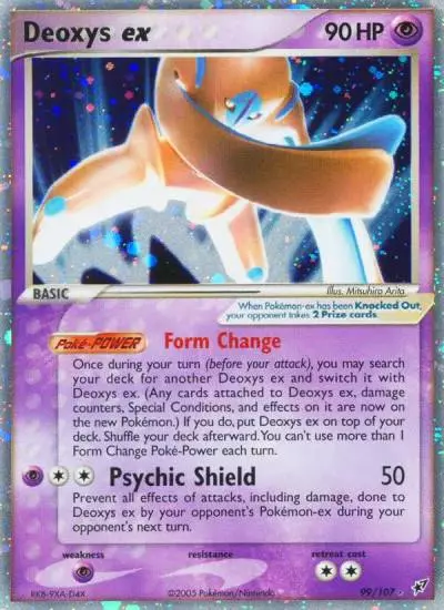 Deoxys ex 99/107 Deoxys Pokemon card
