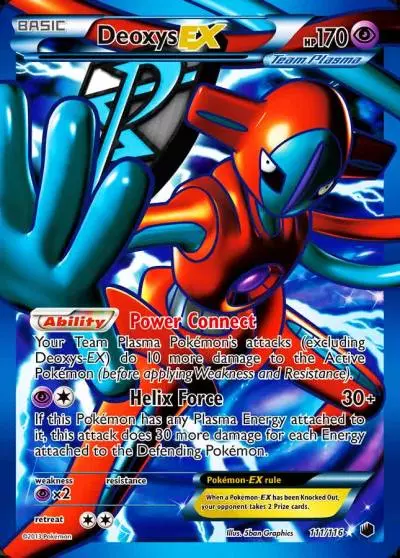 Deoxys-EX 111/116 Plasma Freeze Pokemon card