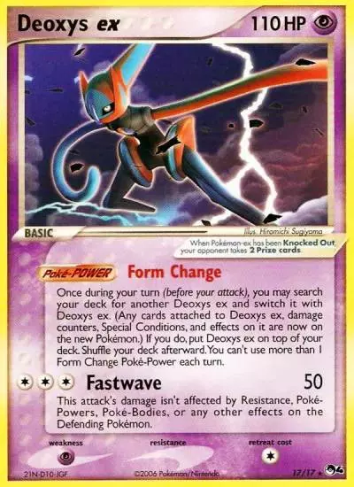 Deoxys ex 17/17 POP Series 4 Pokemon card