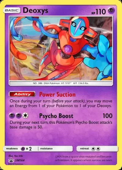 Deoxys SM164/248 SM Black Star Promos Pokemon card