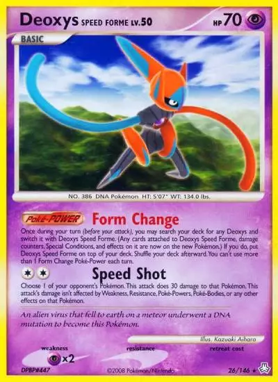 Deoxys Speed Forme 26/146 Legends Awakened Pokemon card