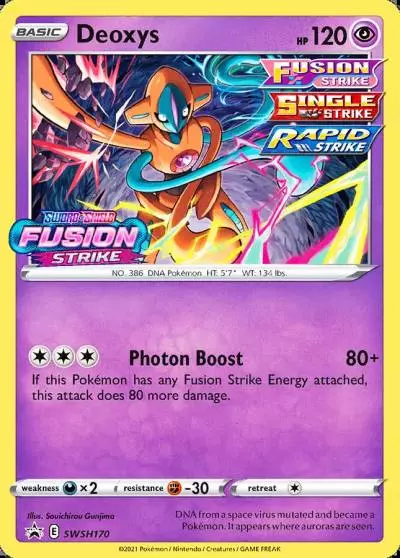 Deoxys SWSH170/307 SWSH Black Star Promos Pokemon card