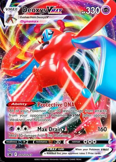 Deoxys VMAX SWSH267/307 SWSH Black Star Promos Pokemon card