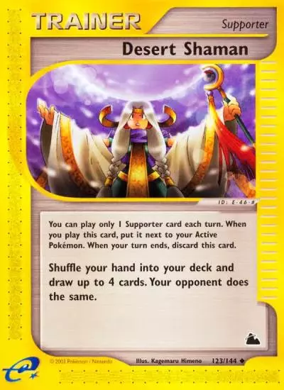Desert Shaman 123/144 Skyridge Pokemon card