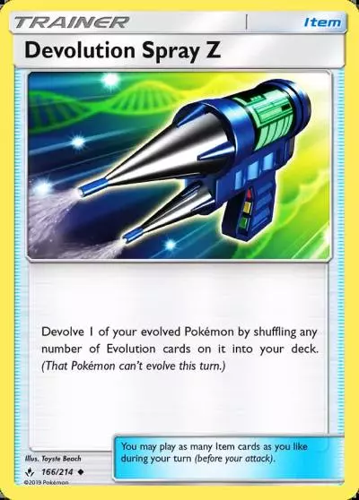 Devolution Spray Z 166/214 Unbroken Bonds Pokemon card