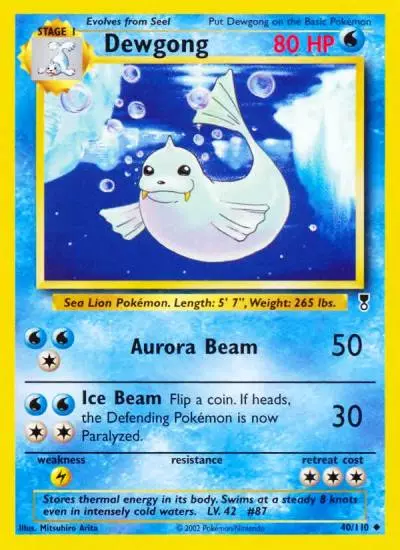 Dewgong 40/110 Legendary Collection Pokemon card