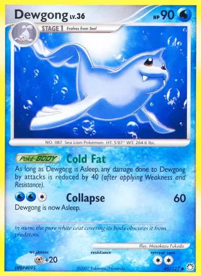 Dewgong 45/123 Mysterious Treasures Pokemon card