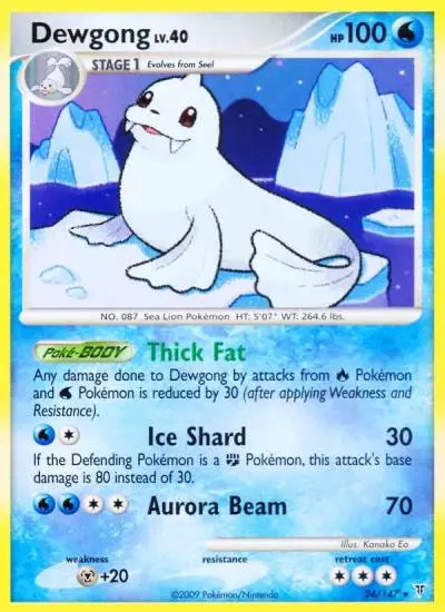 Dewgong 24/147 Supreme Victors Pokemon card