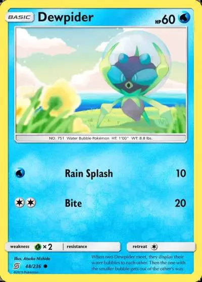 Dewpider 48/236 Unified Minds Pokemon card