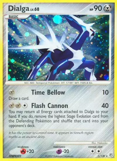 Dialga 1/130 Diamond & Pearl Pokemon card