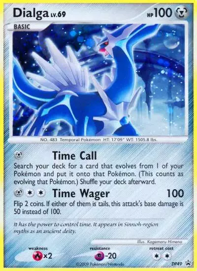 Dialga DP49/56 DP Black Star Promos Pokemon card