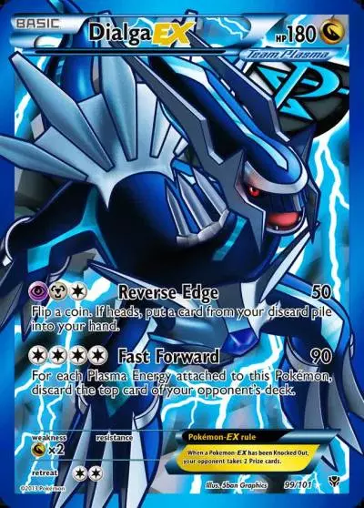 Dialga-EX 99/101 Plasma Blast Pokemon card