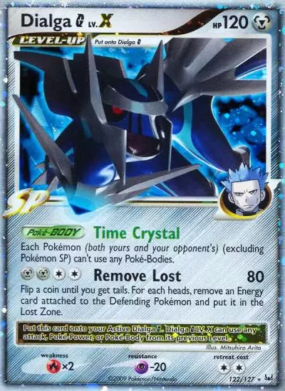 Dialga G LV.X 122/127 Platinum Pokemon card