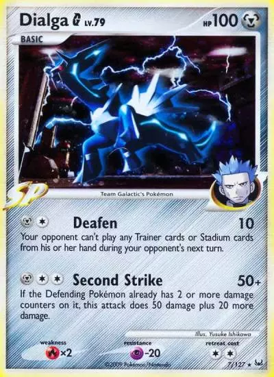 Dialga G 7/127 Platinum Pokemon card