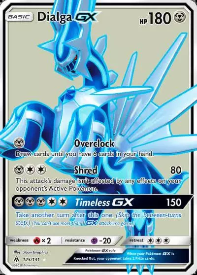 Dialga-GX 125/131 Forbidden Light Pokemon card