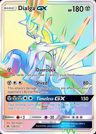 Dialga-GX 138/131 Forbidden Light Pokemon card