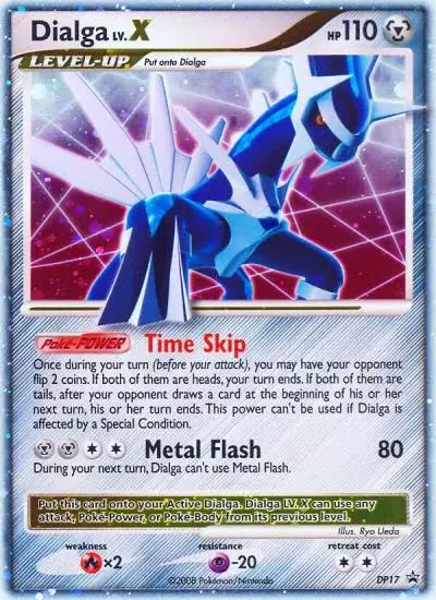 Dialga LV.X DP17/56 DP Black Star Promos Pokemon card