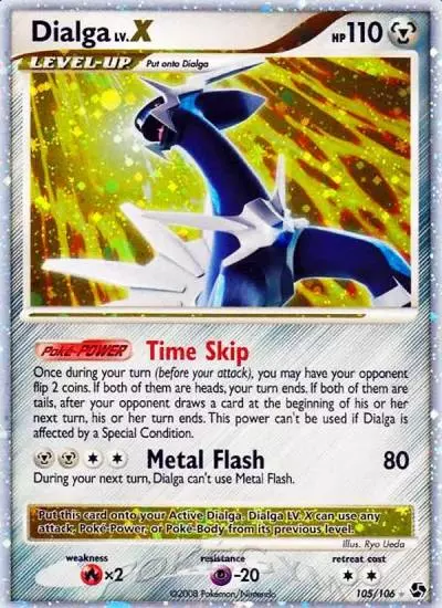Dialga LV.X 105/106 Great Encounters Pokemon card