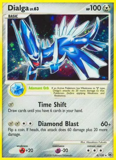 Dialga 4/100 Majestic Dawn Pokemon card