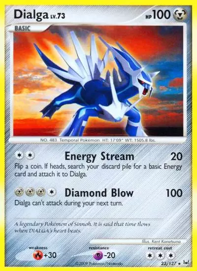 Dialga 23/127 Platinum Pokemon card