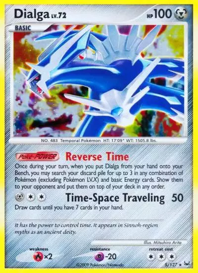 Dialga 5/127 Platinum Pokemon card