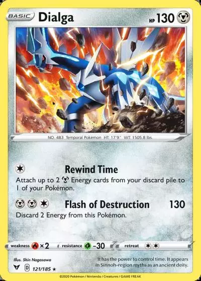 Dialga 121/185 Vivid Voltage Pokemon card