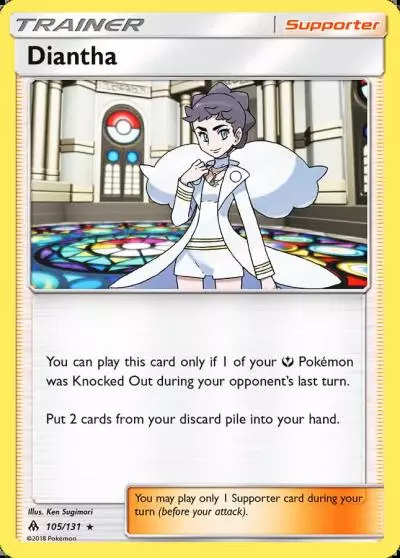 Diantha 105/131 Forbidden Light Pokemon card