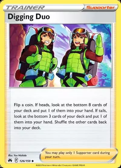 Digging Duo 126/159 Crown Zenith Pokemon card