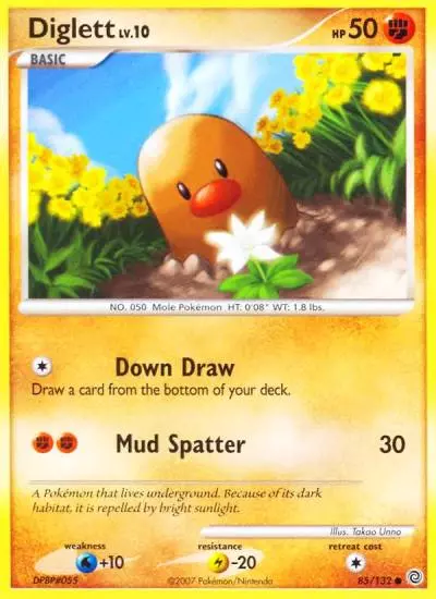 Diglett 85/132 Secret Wonders Pokemon card