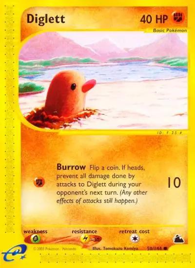 Diglett 50/144 Skyridge Pokemon card