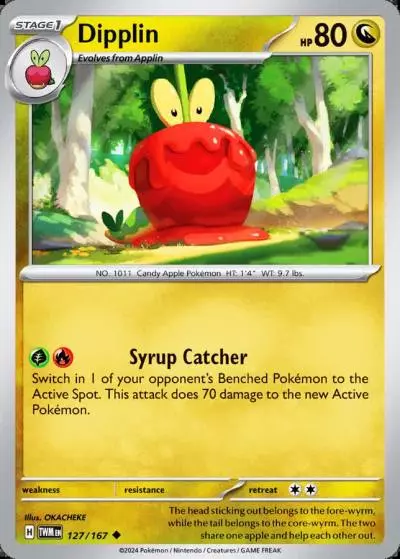 Dipplin 127/167 Twilight Masquerade Pokemon card